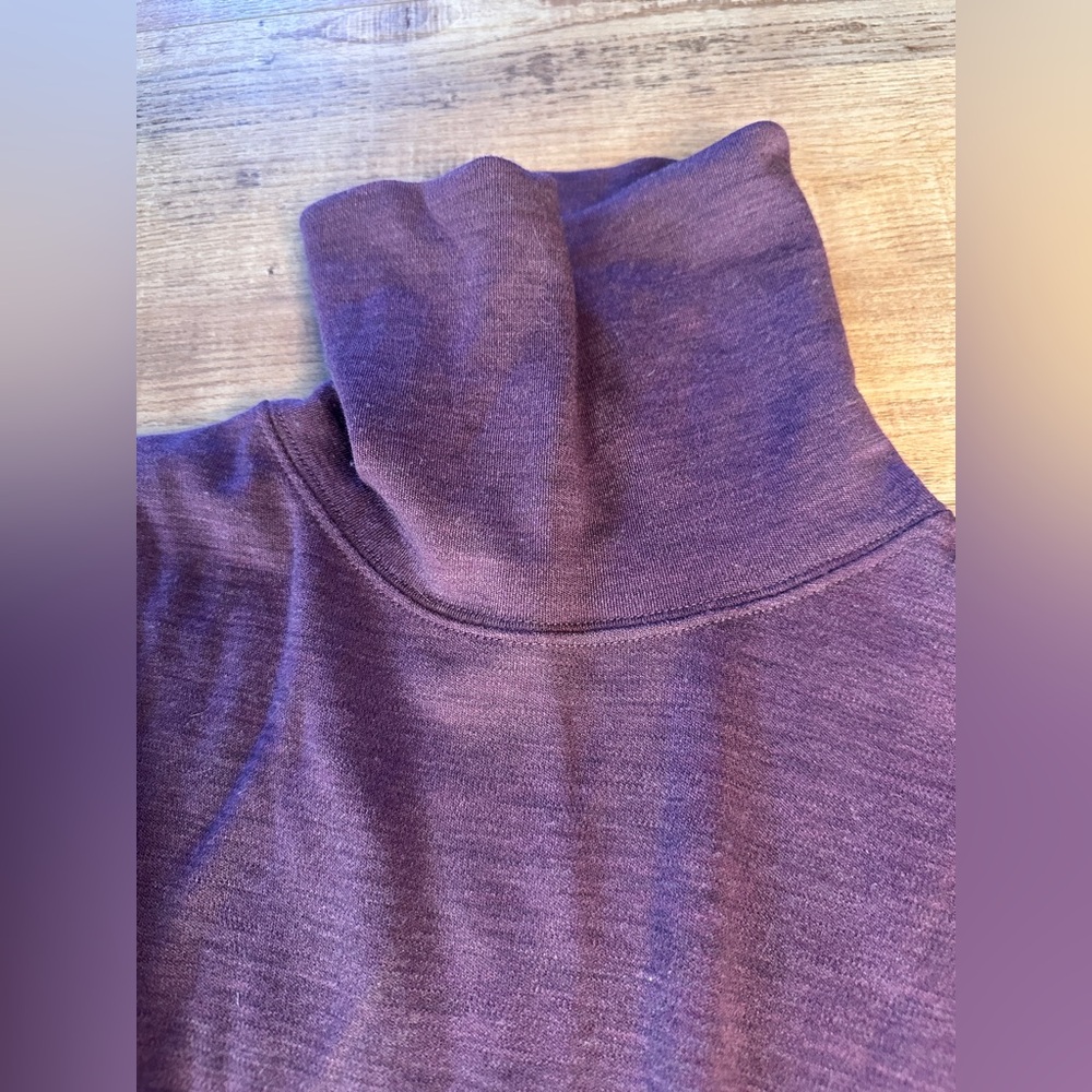 SMARTWOOL Merino Wool Solid Turtleneck Thermal Wo… - image 5
